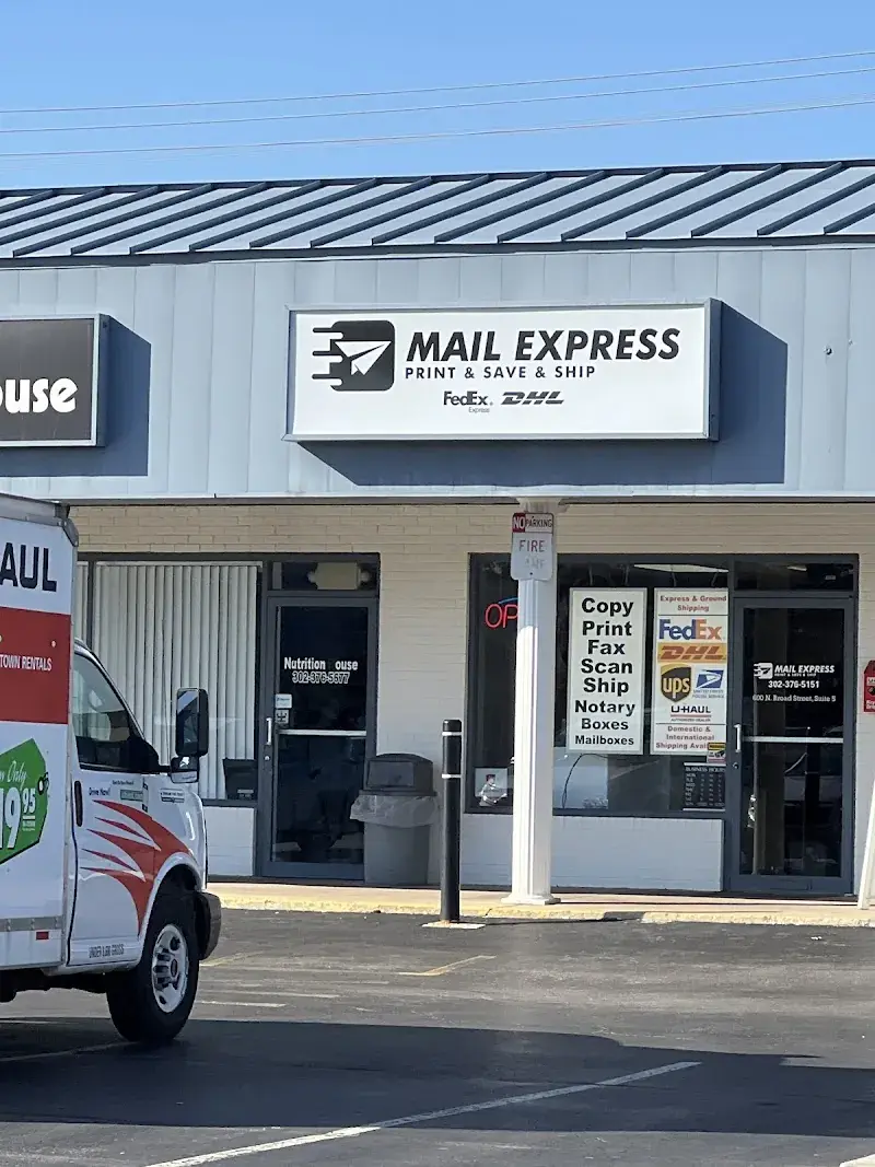 Mail Express / FedEx / DHL / UPS Full service ship center in Middletown, DE